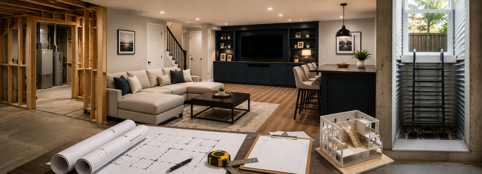 Basement remodeling permits and egress requirements Montgomery County MD