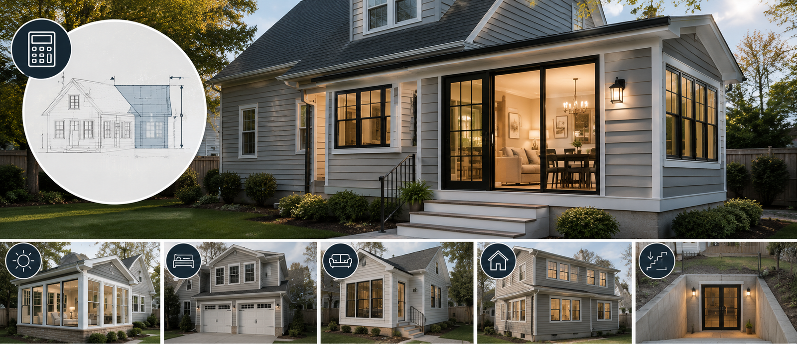 Home addition cost Montgomery County