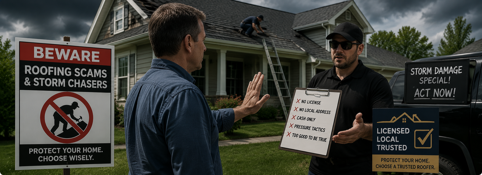 How to avoid roofing scams and storm chasers in Montgomery County MD
