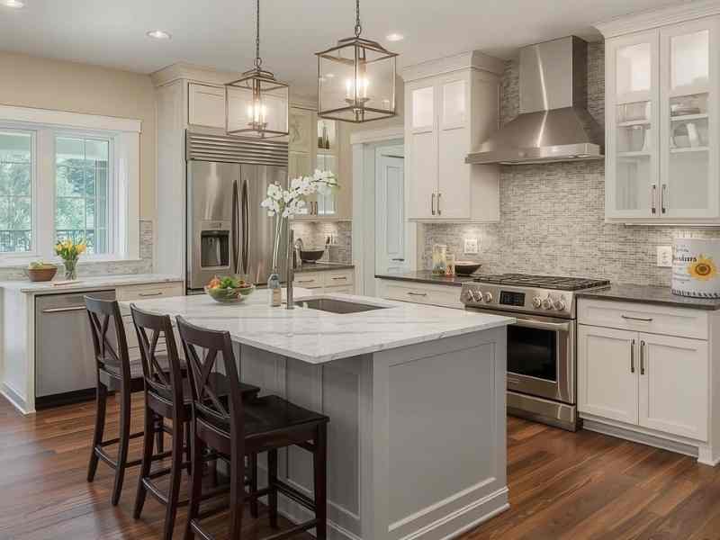 Open concept kitchen renovation Potomac Maryland