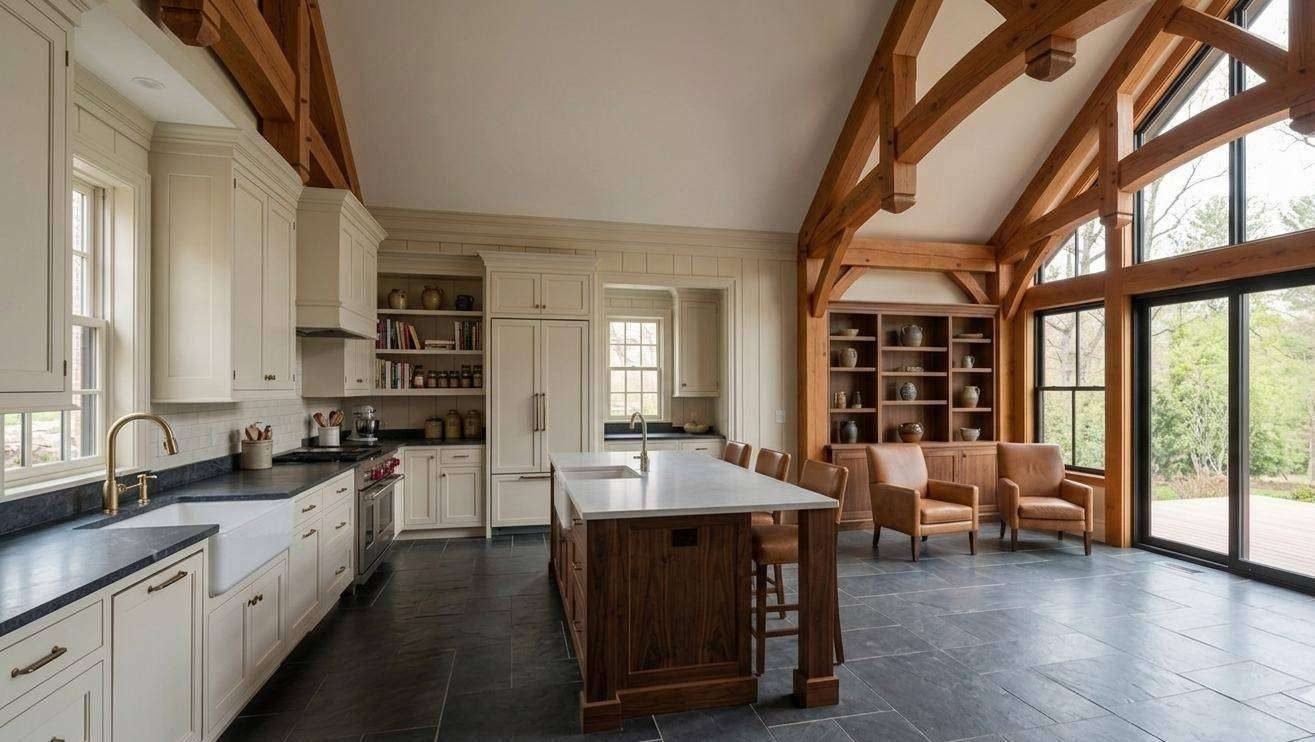 Kitchen Remodeling Timber Frame Open Concept Montgomery County MD | Cliffbrook Construction